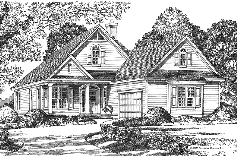 Architectural House Design - Traditional Exterior - Front Elevation Plan #929-125