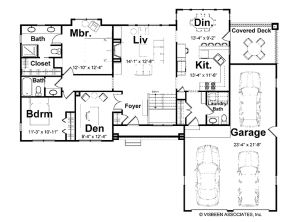 Home Plan - Craftsman Floor Plan - Main Floor Plan #928-122