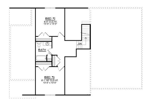 Barndominium Floor Plan - Upper Floor Plan #1064-300