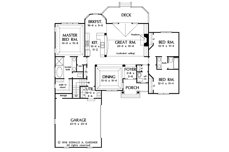 Home Plan - Floor Plan - Main Floor for Craftsman House Plan #929-438 - 3 bed, 2.5 bath