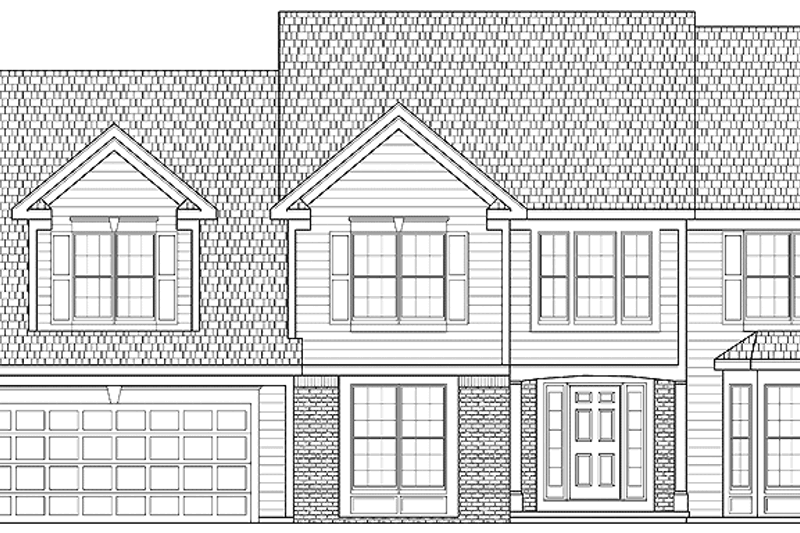 Home Plan - Traditional Exterior - Front Elevation Plan #328-338