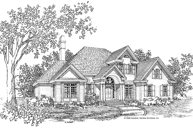 House Plan Design - Traditional Exterior - Front Elevation Plan #929-247