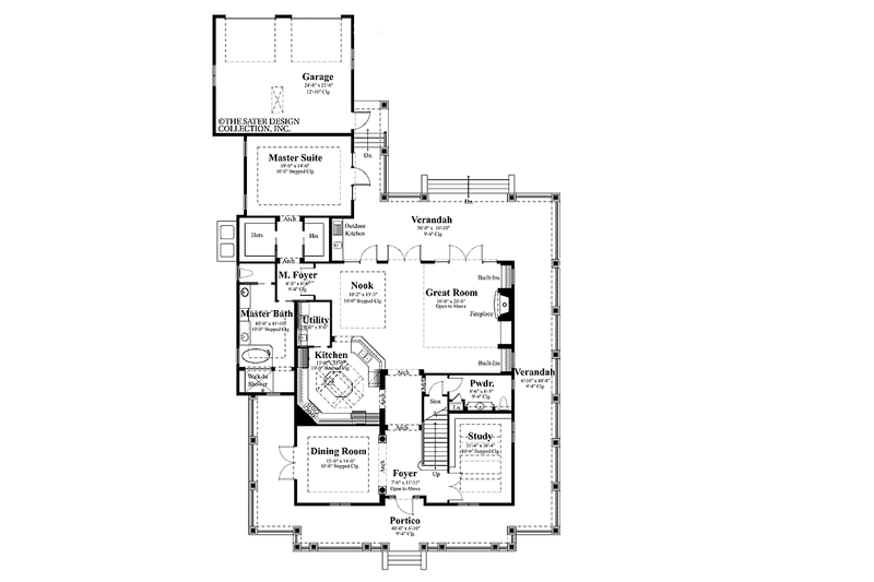 Dream House Plan - Floor Plan - Main Floor for Traditional House Plan #930-399 - 3 bed, 3.5 bath
