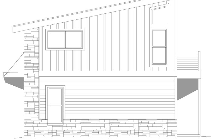 Dream House Plan - Exterior - Other Elevation for Modern House Plan #932-596 - 1 bed, 1.5 bath