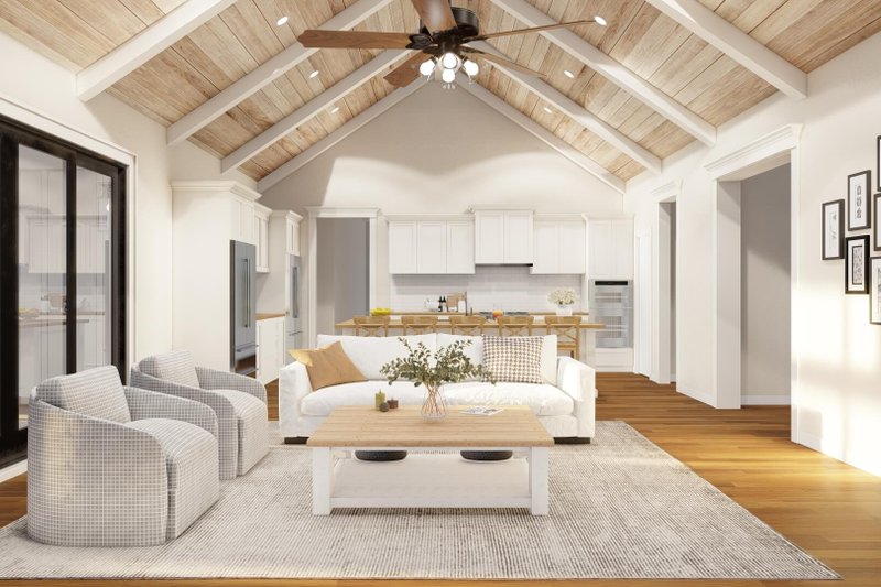 Home Plan - Interior - Family Room 1 for Farmhouse House Plan #923-346 - 4 bed, 3.5 bath