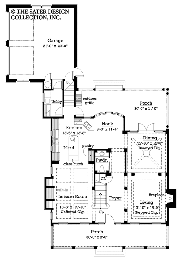 Home Plan - Classical Floor Plan - Main Floor Plan #930-211