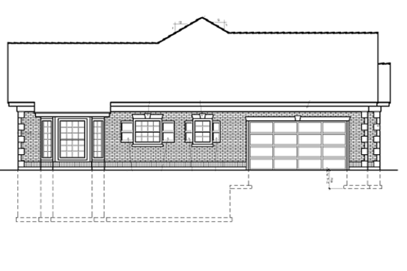 Dream House Plan - Exterior - Other Elevation 1 for Country House Plan #1037-10 - 3 bed, 2.5 bath