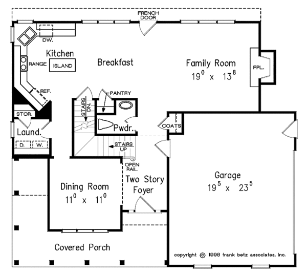 Dream House Plan - Country Floor Plan - Main Floor Plan #927-253
