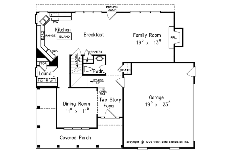 Dream House Plan - Floor Plan - Main Floor for Country House Plan #927-253 - 3 bed, 2.5 bath