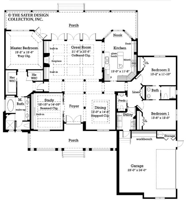 Home Plan - Country Floor Plan - Main Floor Plan #930-231