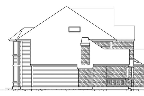 Exterior - Other Elevation 1 for Craftsman House Plan #132-412 - 4 bed, 2.5 bath