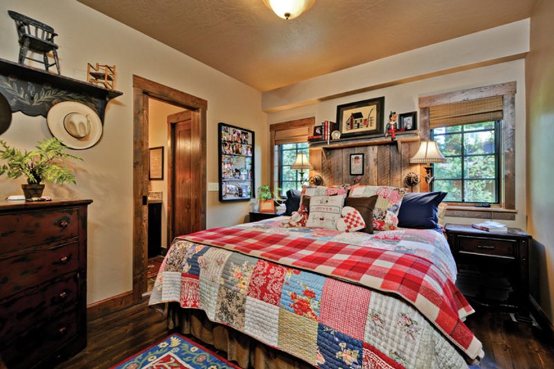 Architectural House Design - Interior - Master Bedroom for Cabin House Plan #942-25 - 2 bed, 2 bath