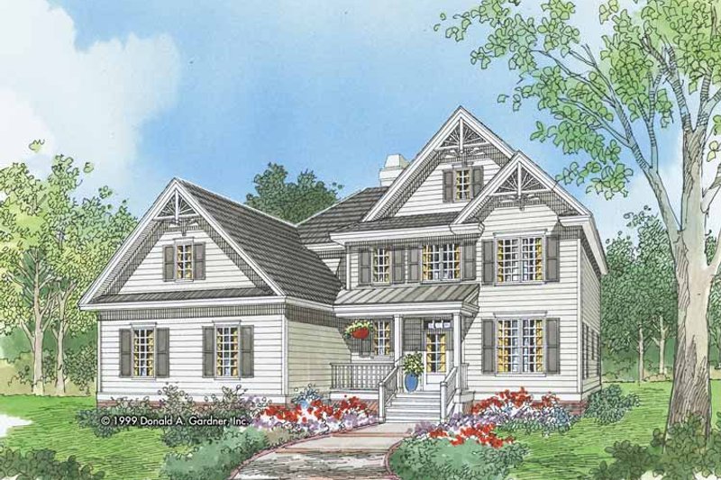 Home Plan - Exterior - Front Elevation 3 for Traditional House Plan #929-561 - 3 bed, 2.5 bath