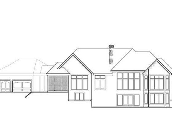 Exterior - Rear Elevation for Farmhouse House Plan #67-774 - 5 bed, 4 bath