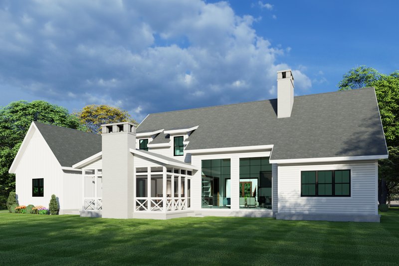 Home Plan - Exterior - Rear Elevation for Farmhouse House Plan #1088-2 - 3 bed, 3.5 bath