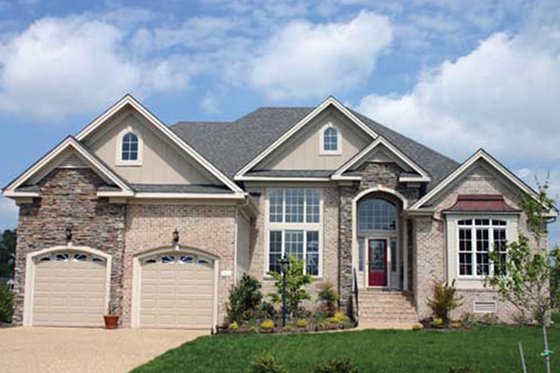 Exterior - Front Elevation 3 for Country House Plan #927-104 - 3 bed, 2.5 bath