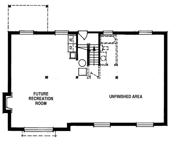 Dream House Plan - Country Floor Plan - Lower Floor Plan #47-795