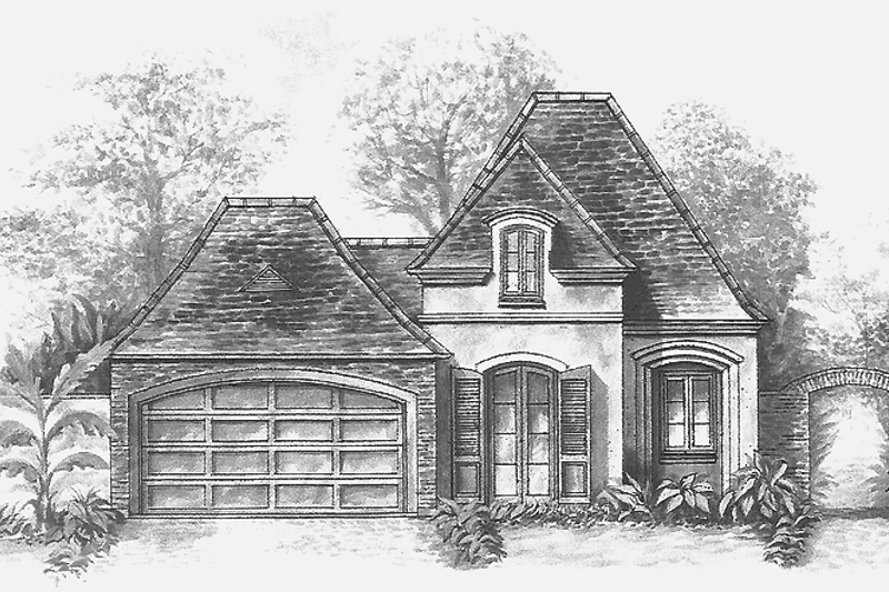 Dream House Plan - Country Exterior - Front Elevation Plan #301-130