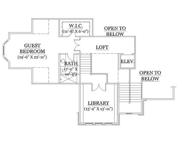 European Floor Plan - Upper Floor Plan #5-418