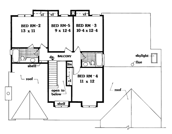 Dream House Plan - Country Floor Plan - Upper Floor Plan #3-309