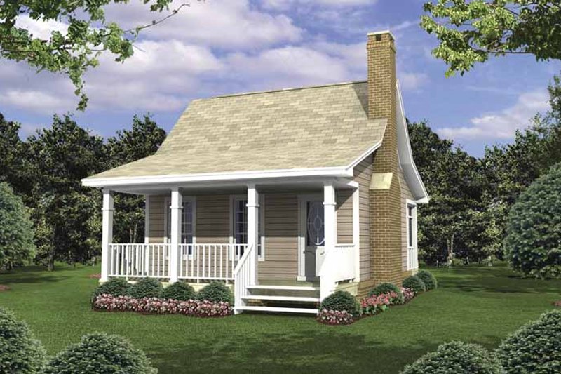 Home Plan - Colonial Exterior - Front Elevation Plan #21-418