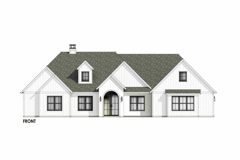 Architectural House Design - Exterior - Front Elevation 7 for Farmhouse House Plan #1096-129 - 4 bed, 3.5 bath