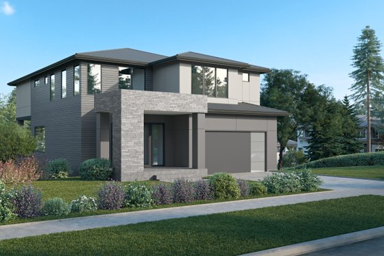 Exterior - Other Elevation 1 for Contemporary House Plan #1066-206 - 6 bed, 4.5 bath