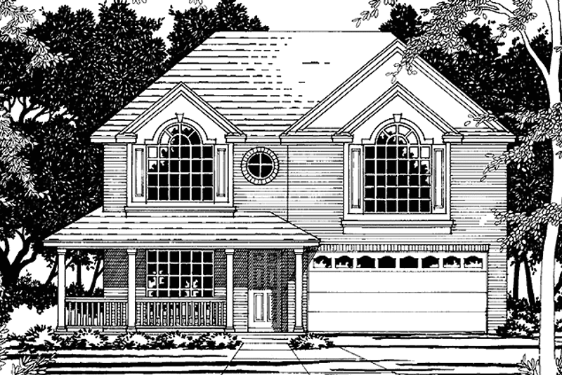 House Plan Design - Country Exterior - Front Elevation Plan #472-411