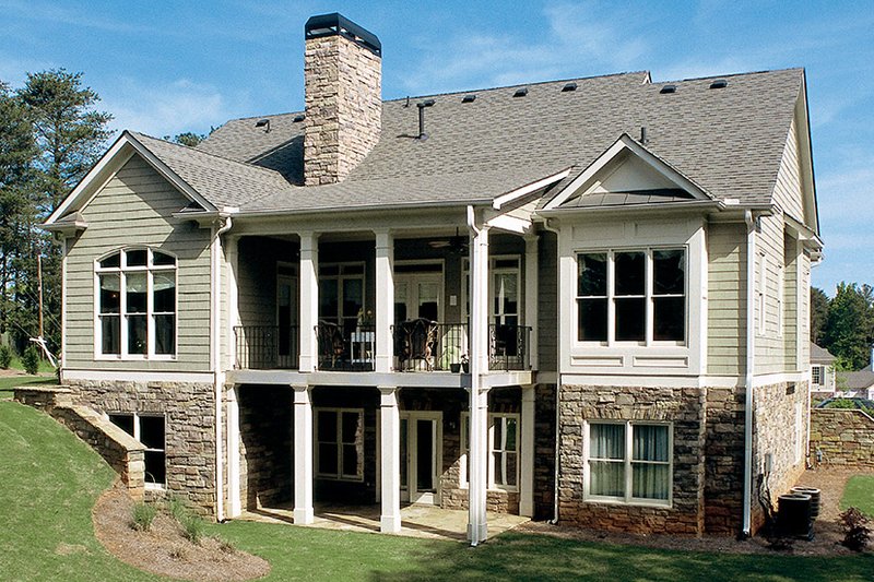 House Blueprint - Exterior - Rear Elevation for Craftsman House Plan #927-917 - 3 bed, 2.5 bath
