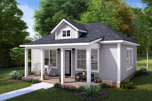Exterior - Other Elevation for Cottage House Plan #513-2262 - 1 bed, 1 bath