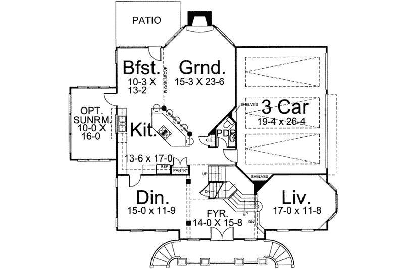 Home Plan - Floor Plan - Upper Floor for Colonial House Plan #119-149 - 4 bed, 3.5 bath