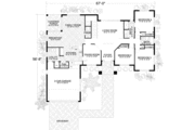 Mediterranean Style House Plan - 4 Beds 2.5 Baths 3110 Sq/Ft Plan #420-137 