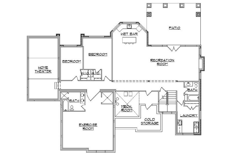 Craftsman Style House Plan - 4 Beds 4.5 Baths 2037 Sq/Ft Plan #5-259 ...