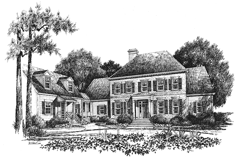 Dream House Plan - Classical Exterior - Front Elevation Plan #429-209