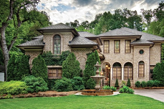 Exterior - Front Elevation 4 for Mediterranean House Plan #930-70 - 3 bed, 2.5 bath