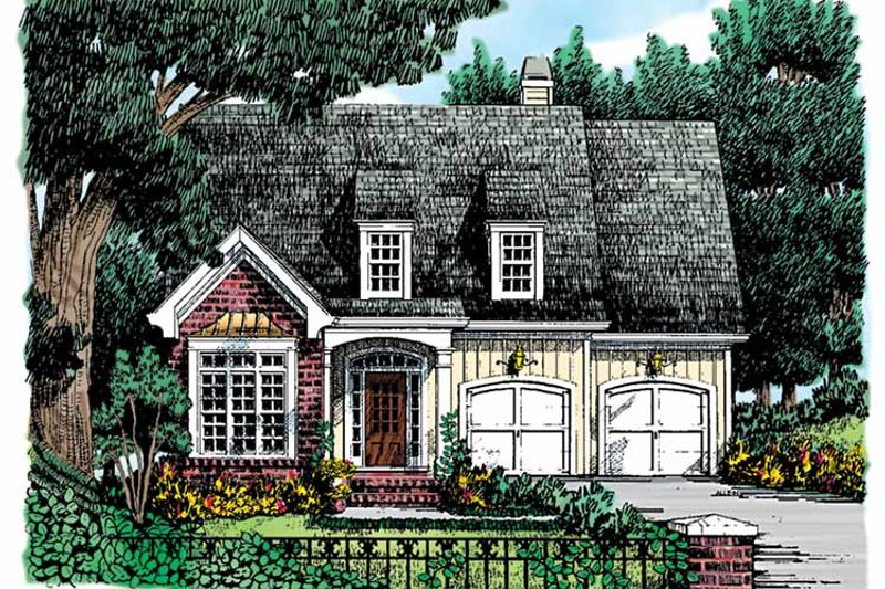 Architectural House Design - Country Exterior - Front Elevation Plan #927-747
