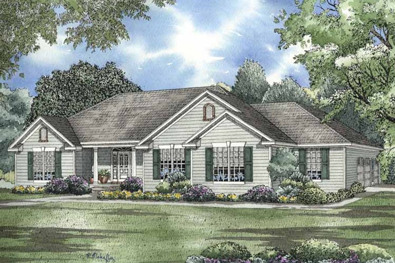 Home Plan - Exterior - Front Elevation 3 for Colonial House Plan #17-2954 - 3 bed, 2.5 bath