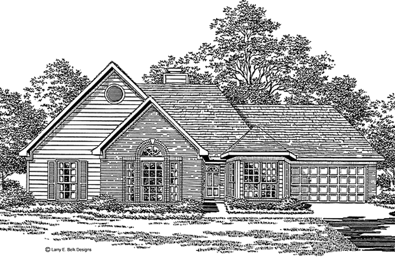 House Design - Ranch Exterior - Front Elevation Plan #952-173