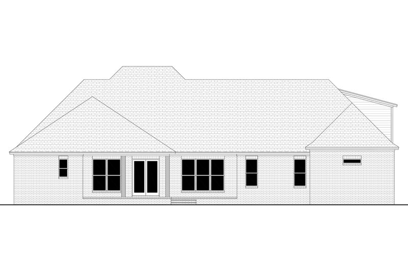Dream House Plan - Exterior - Rear Elevation for Traditional House Plan #430-305 - 4 bed, 3.5 bath