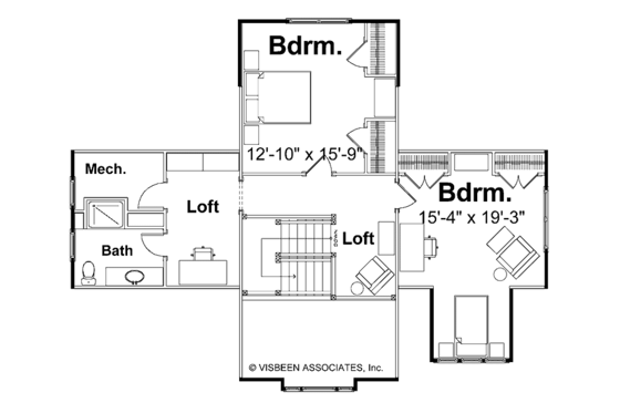 Floor Plan - Other Floor for Craftsman House Plan #928-30 - 3 bed, 4 bath