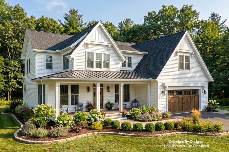 Home Plan - Farmhouse Exterior - Front Elevation Plan #51-1209