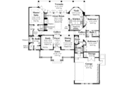 European Style House Plan - 3 Beds 2.5 Baths 2194 Sq/Ft Plan #930-286 Floor 