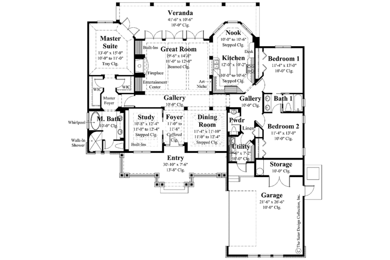 European Style House Plan - 3 Beds 2.5 Baths 2194 Sq/Ft Plan #930-286 ...