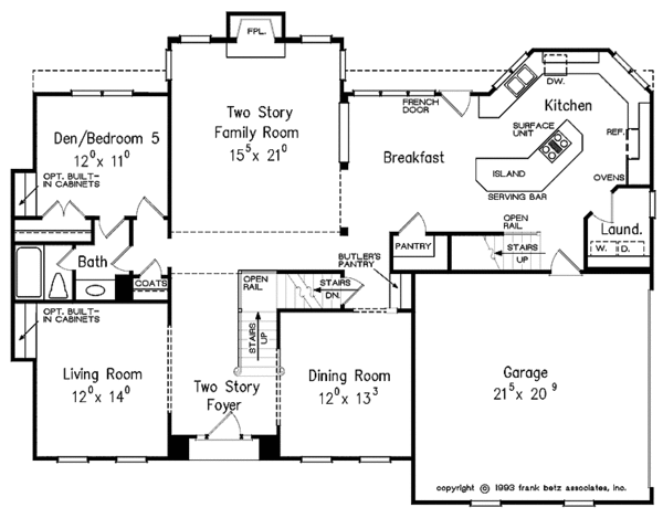 House Plan Design - Classical Floor Plan - Main Floor Plan #927-60
