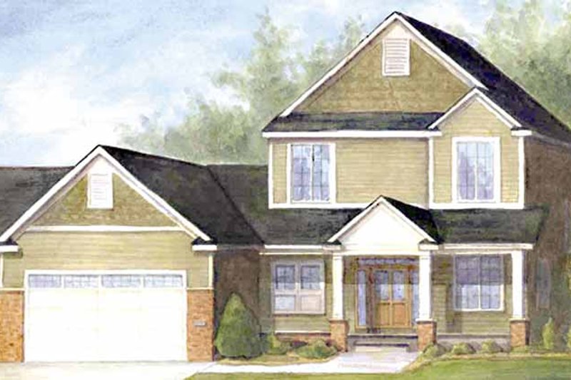 Architectural House Design - European Exterior - Front Elevation Plan #320-994