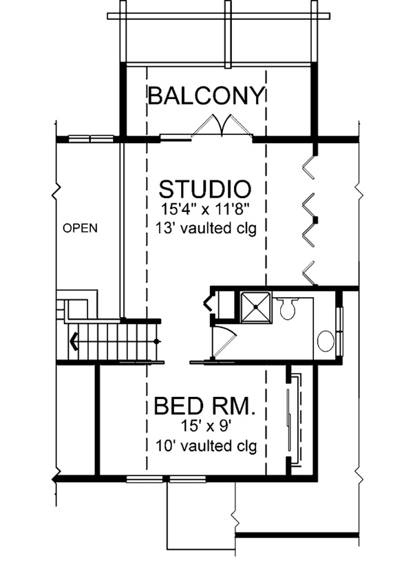 House Plan Design - European Floor Plan - Upper Floor Plan #118-142