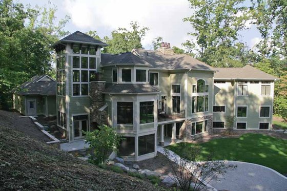 Exterior - Rear Elevation for Traditional House Plan #928-116 - 5 bed, 4 bath