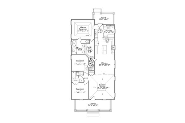 Traditional Floor Plan - Main Floor Plan #69-394