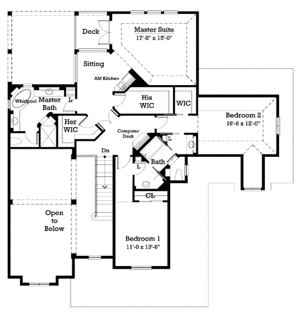 Home Plan - Victorian Floor Plan - Upper Floor Plan #930-203