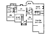 European Style House Plan - 5 Beds 3 Baths 3323 Sq/Ft Plan #329-296 